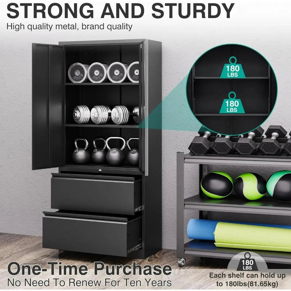 Locking Steel Storage Cabinet
