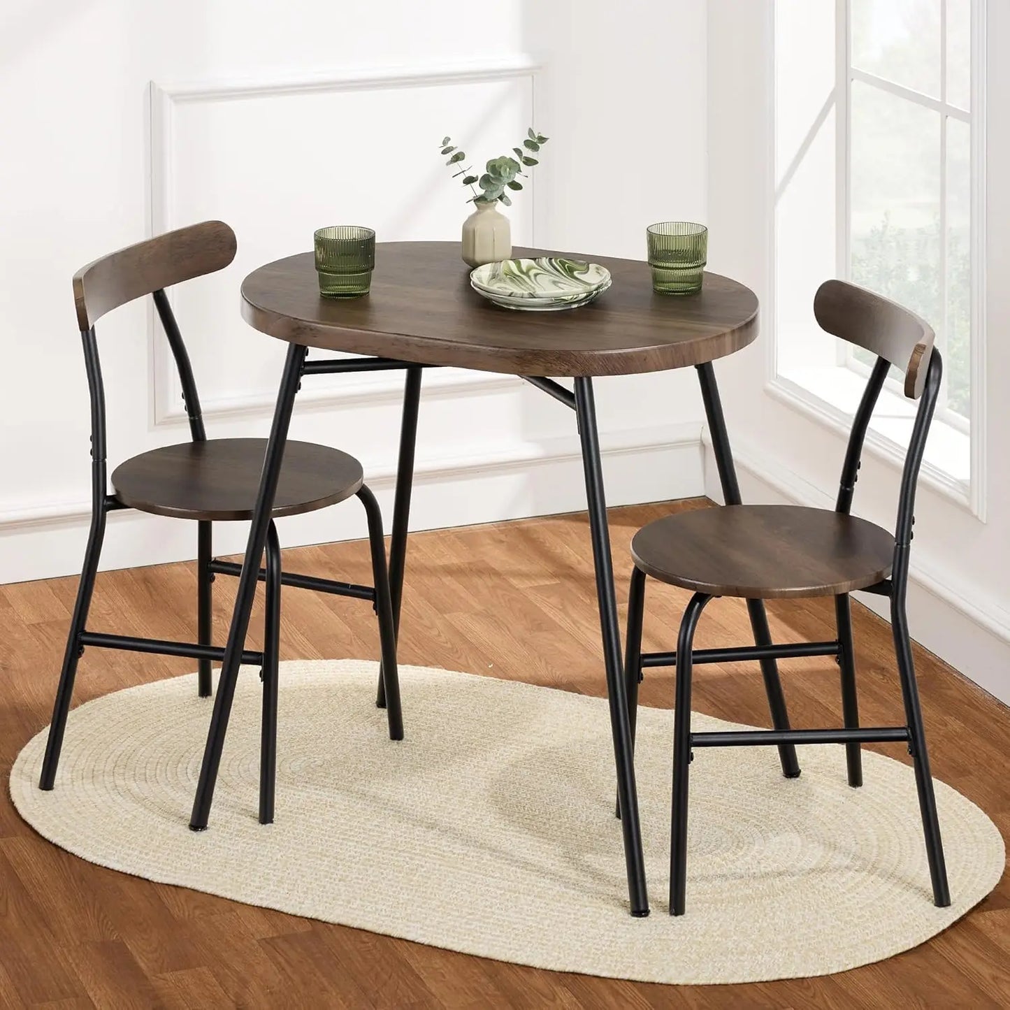 3-Piece Oval Dining Set