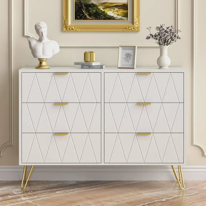 Modern 6-Drawer Dresser