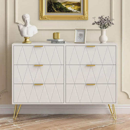 Modern 6-Drawer Dresser