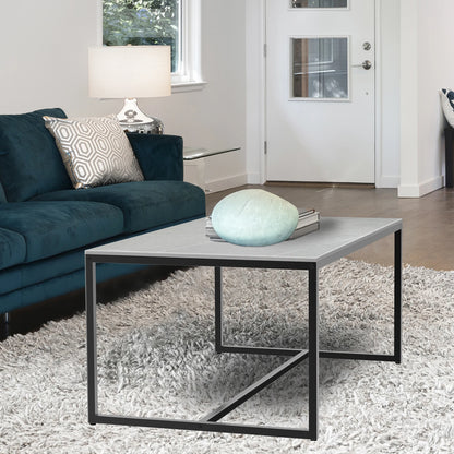 Marble & Metal Coffee Table