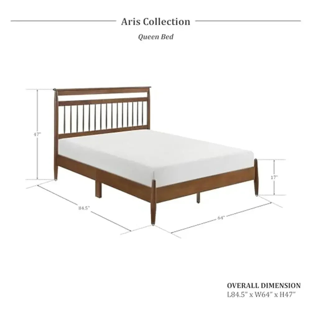 Spindle Wood Bed