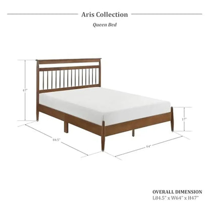 Spindle Wood Bed