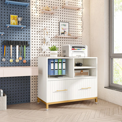 Lateral File Cabinet with Drawer