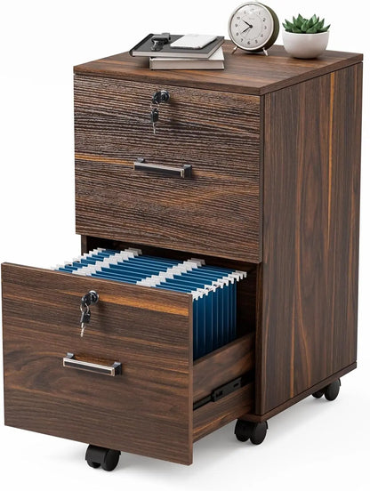 2 Drawer File Cabinet with Lock