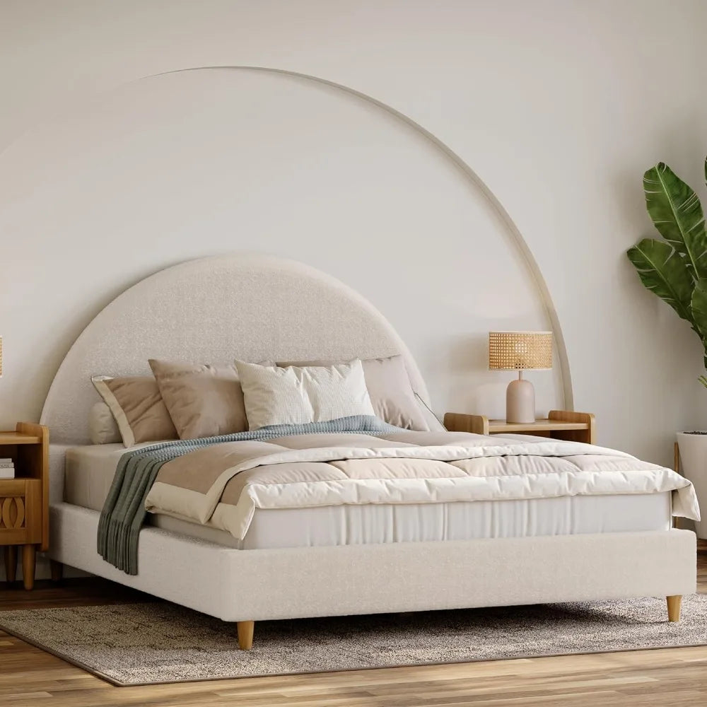 Arch Shaped Headboard Bed