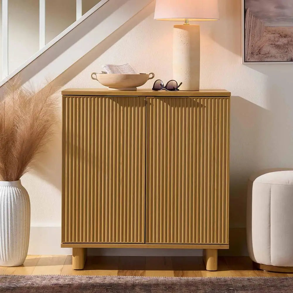 Fluted Accent Cabinet
