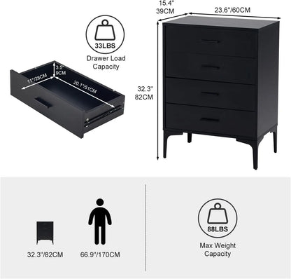 4-Drawer Vertical Dresser
