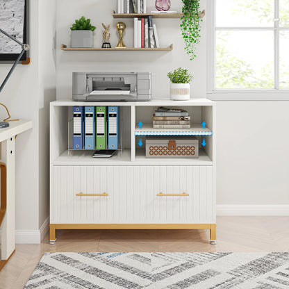 Lateral File Cabinet with Drawer