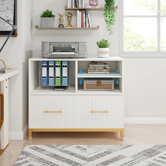 Lateral File Cabinet with Drawer