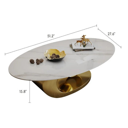 Exquisite Modern Oval Coffee table