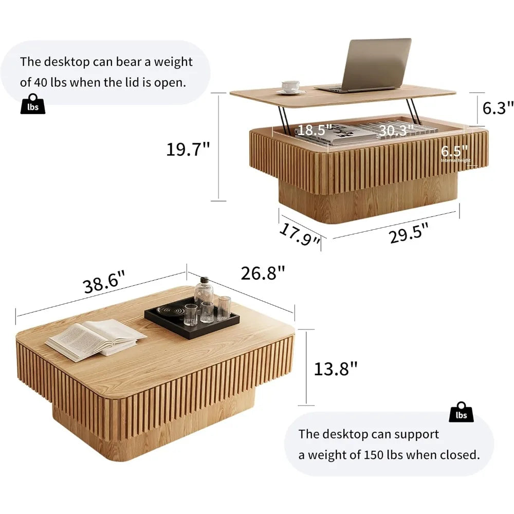 Square Lift-Top Coffee Table
