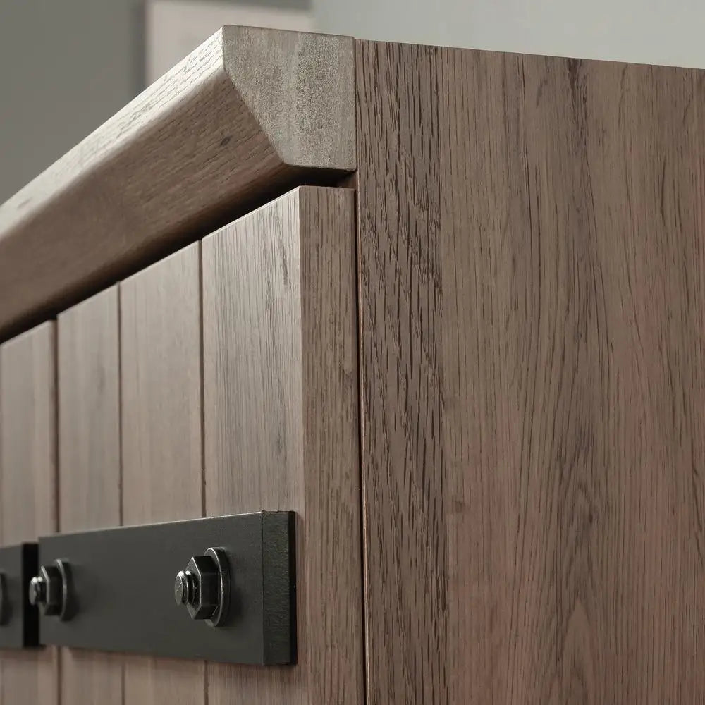 2-Door Barn Door Storage Cabinet