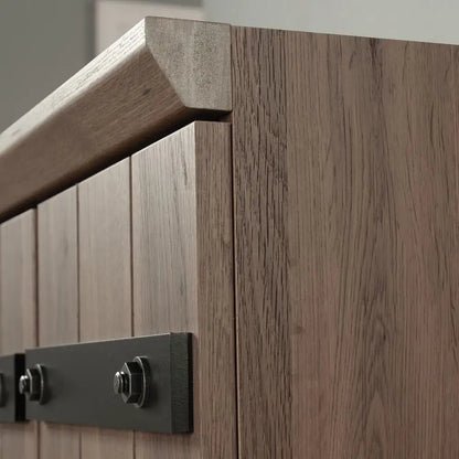 2-Door Barn Door Storage Cabinet
