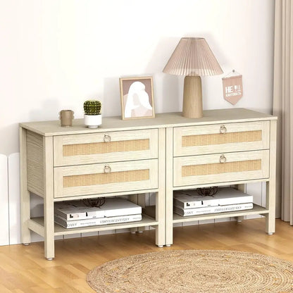 White Night Stand Set Of 2