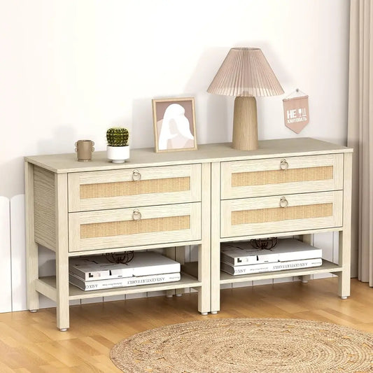 White Night Stand Set Of 2
