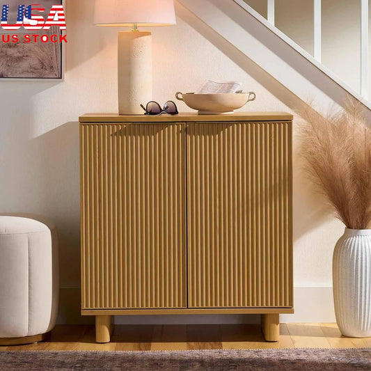 Fluted Accent Cabinet