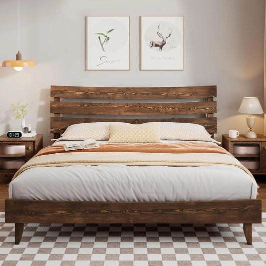 Solid Wood Platform Bed