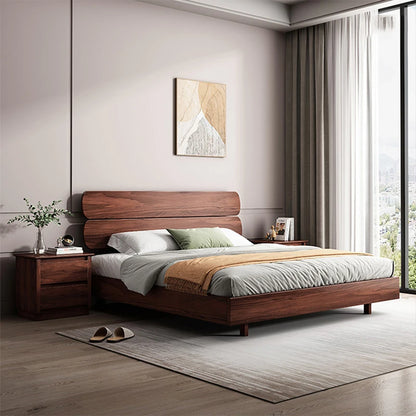 Modern Wood Loft King Bed