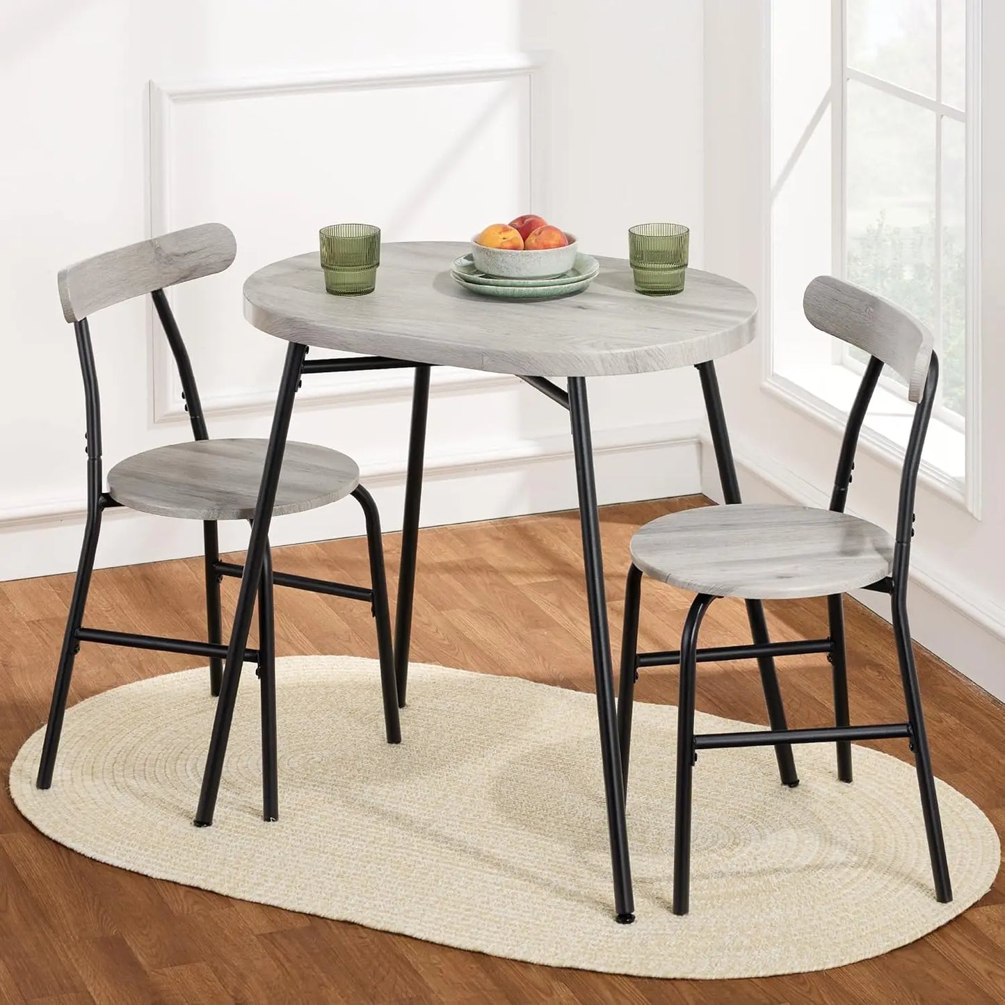 3-Piece Oval Dining Set