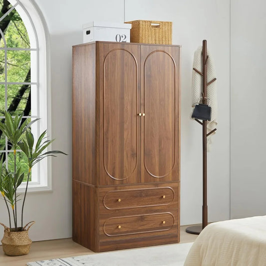 Fluted Freestanding Armoire