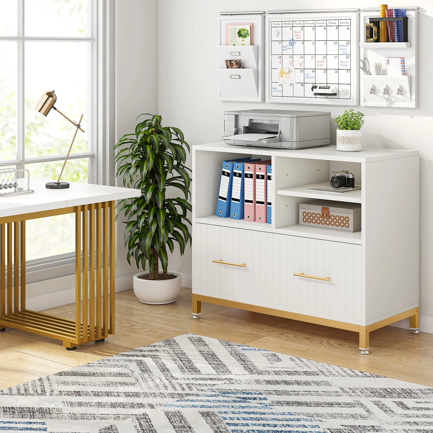 Lateral File Cabinet with Drawer