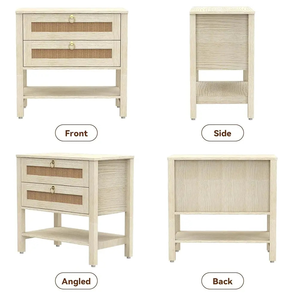 White Night Stand Set Of 2