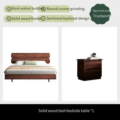 Modern Wood Loft King Bed