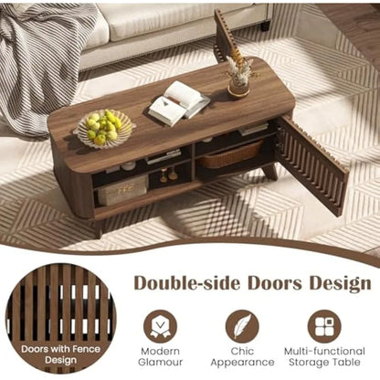 Mid-Century Coffee Table with Storage