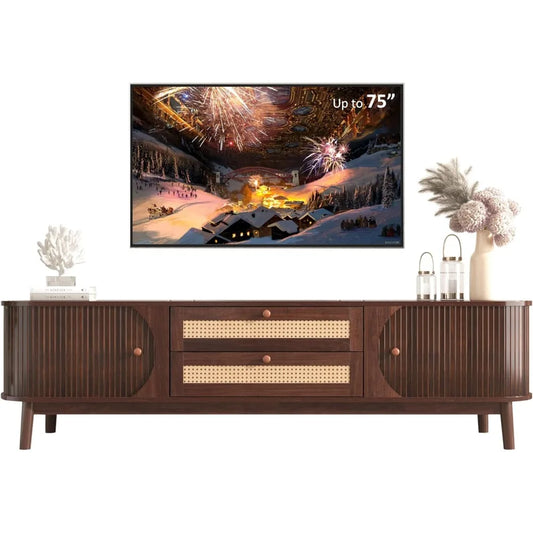 Modern Fluted TV Stand