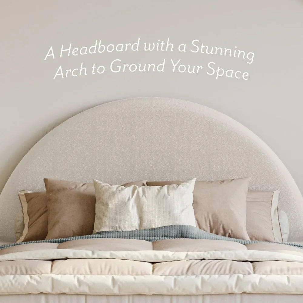 Arch Shaped Headboard Bed