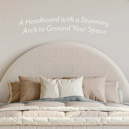 Arch Shaped Headboard Bed