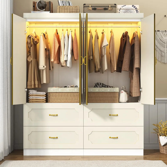 4 Doors Armoire Wardrobe