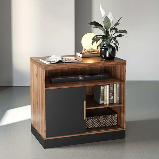 Wood File Cabinet with Door