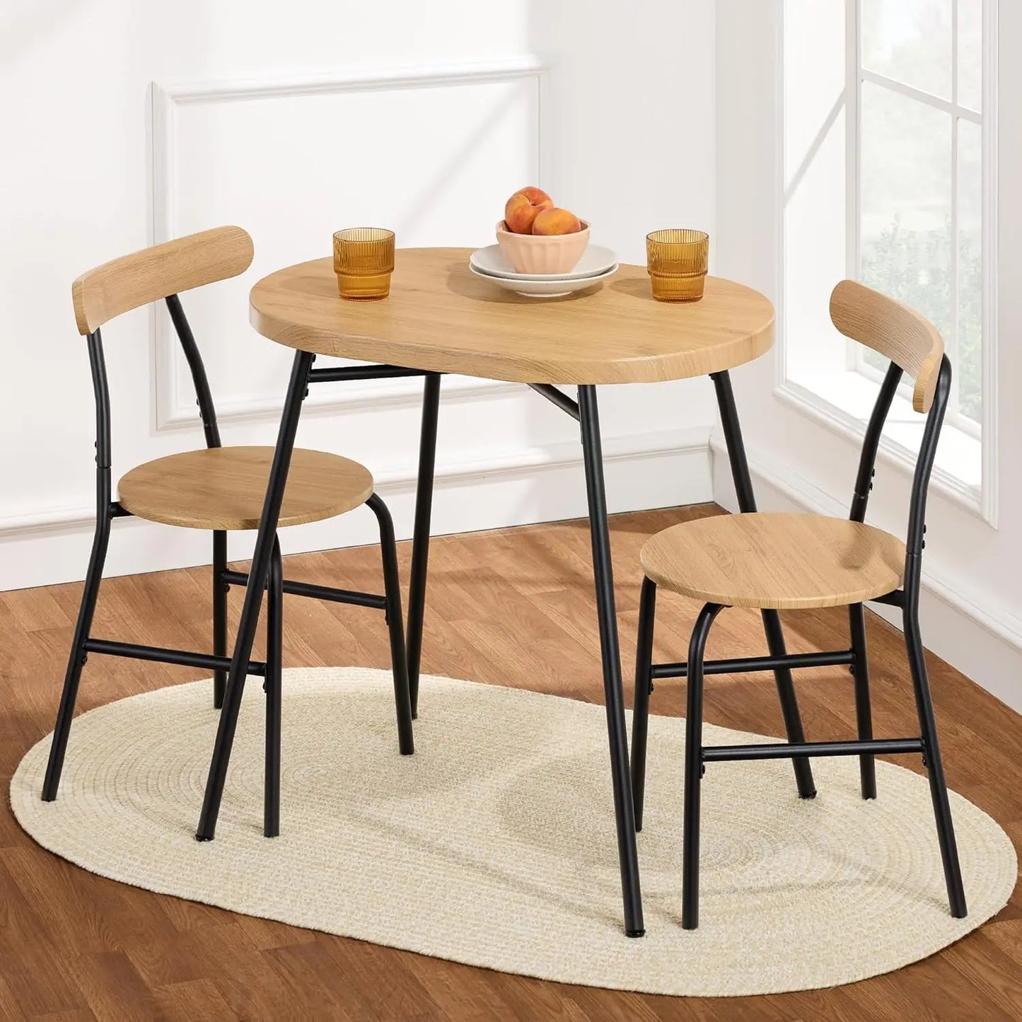 3-Piece Oval Dining Set