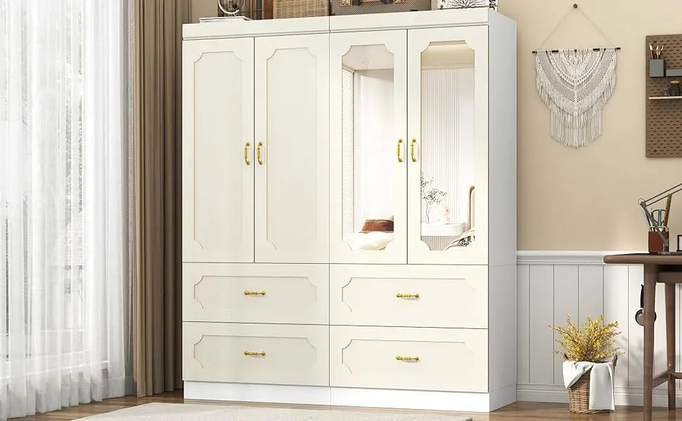 4 Doors Armoire Wardrobe