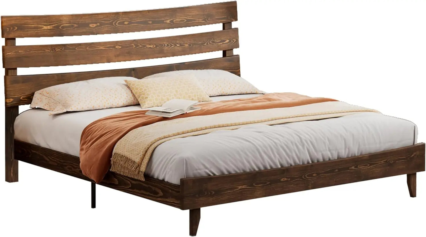 Solid Wood Platform Bed