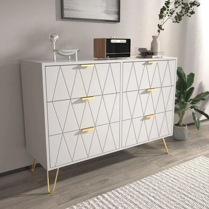Modern 6-Drawer Dresser