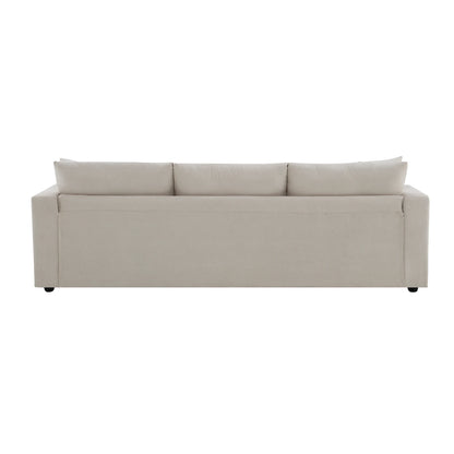 Modern Sectional Sofa with Throw Pillows
