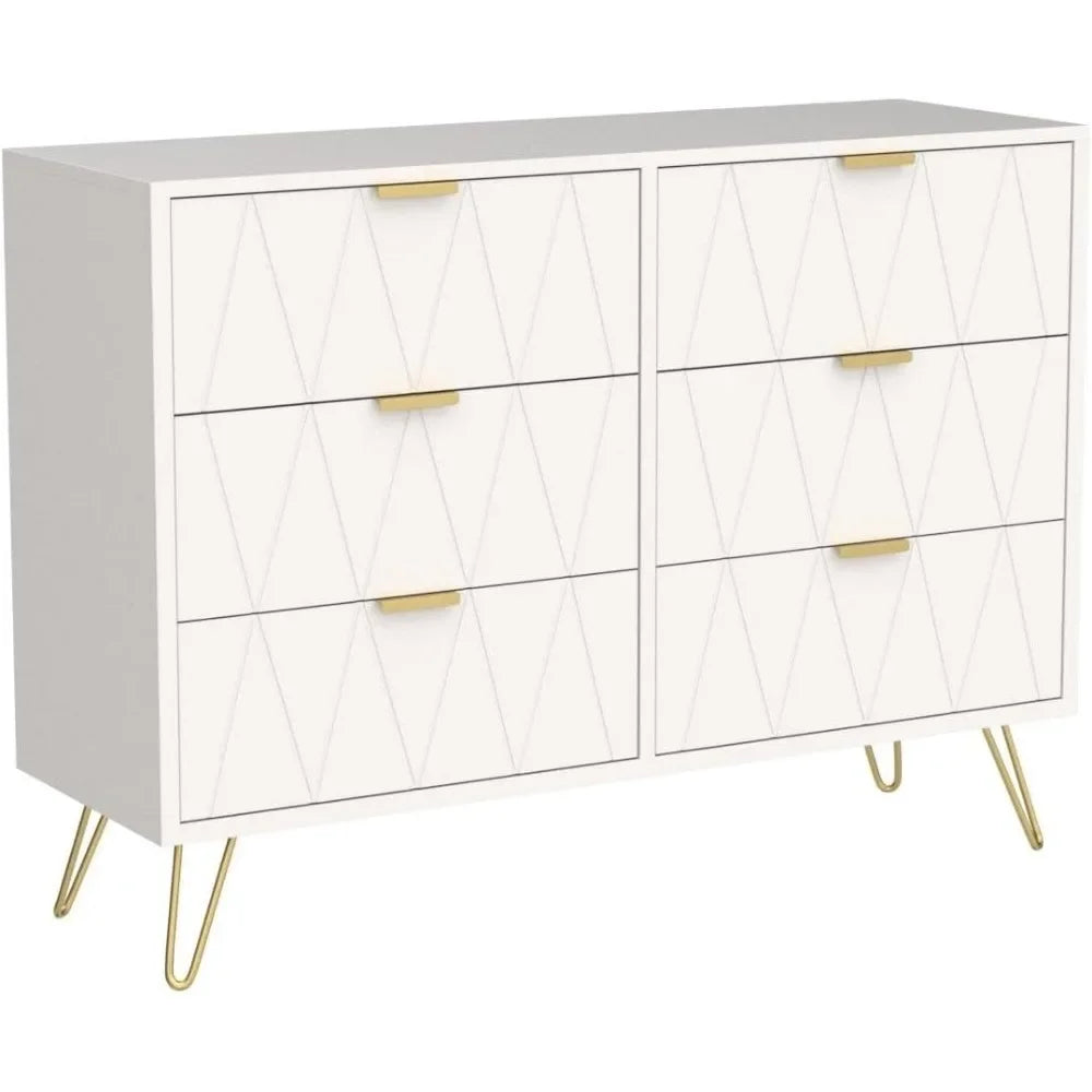 Modern 6-Drawer Dresser
