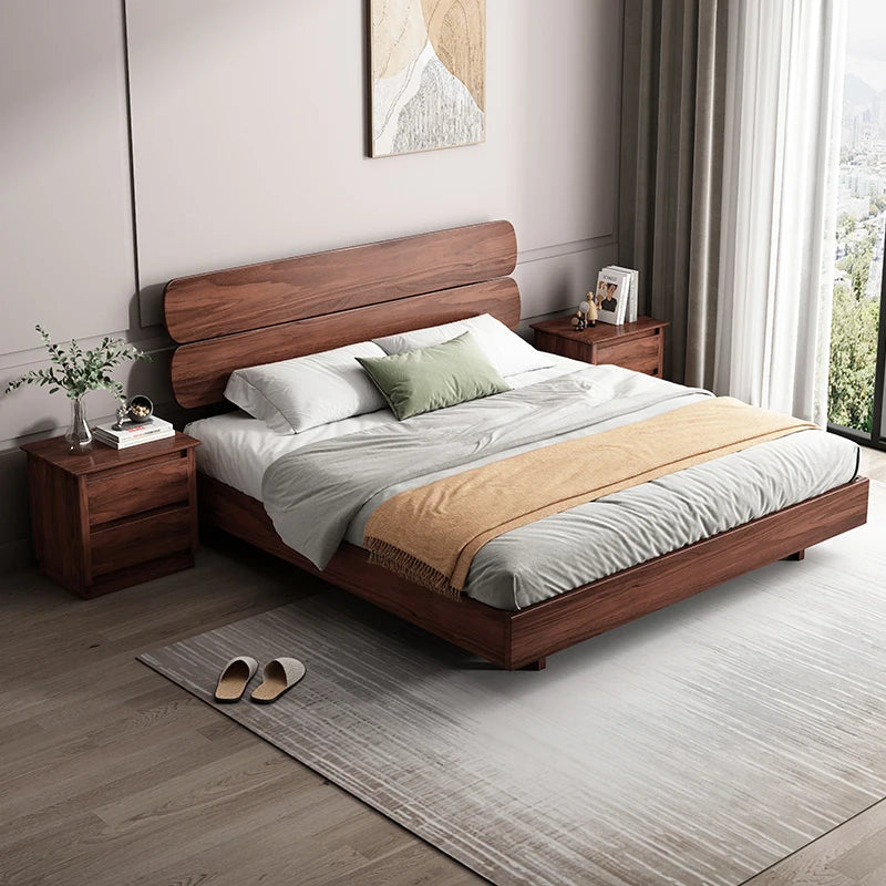 Modern Wood Loft King Bed