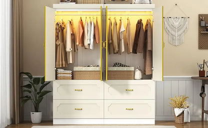4 Doors Armoire Wardrobe