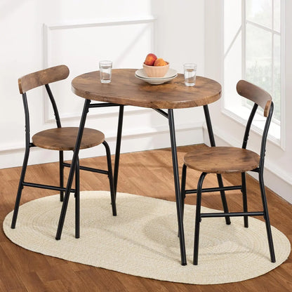 3-Piece Oval Dining Set