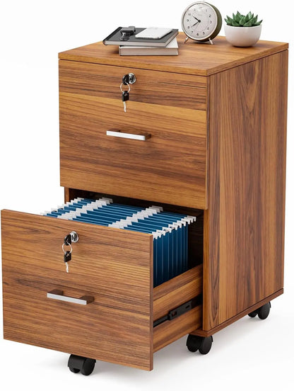 2 Drawer File Cabinet with Lock