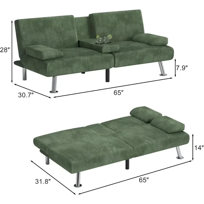Convertible Futon Sofa Bed