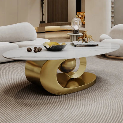 Exquisite Modern Oval Coffee table