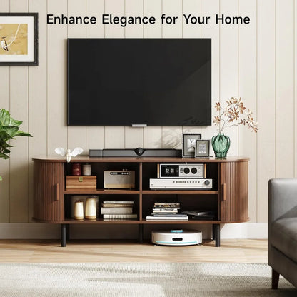 TV Stand with Sliding Doors