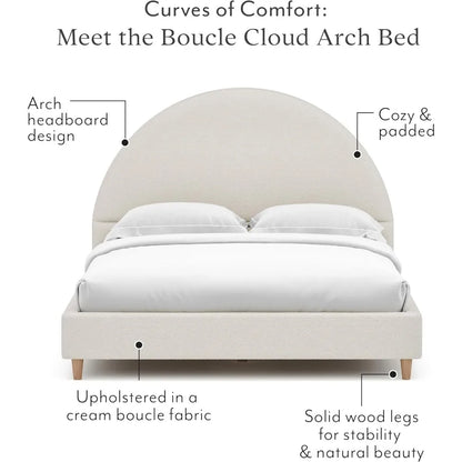 Arch Shaped Headboard Bed