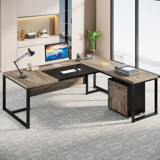 L-Shaped Executive Desk