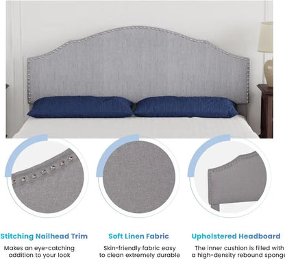 Fabric Headboard Platform Bed